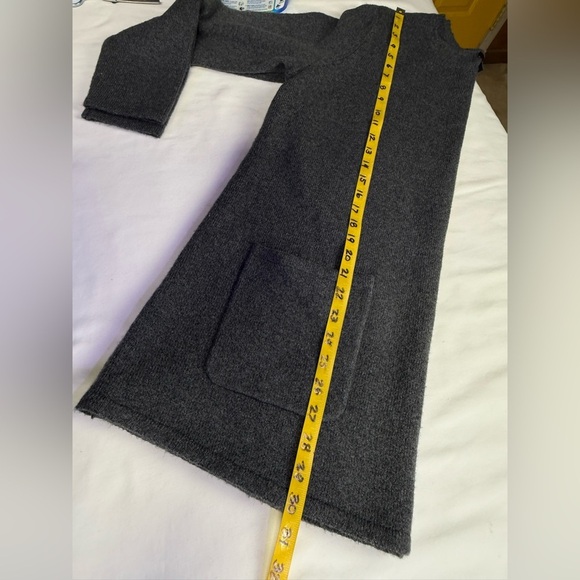 JASON WU Gray Crewneck tunic sweater with front pockets size L - Picture 13 of 13